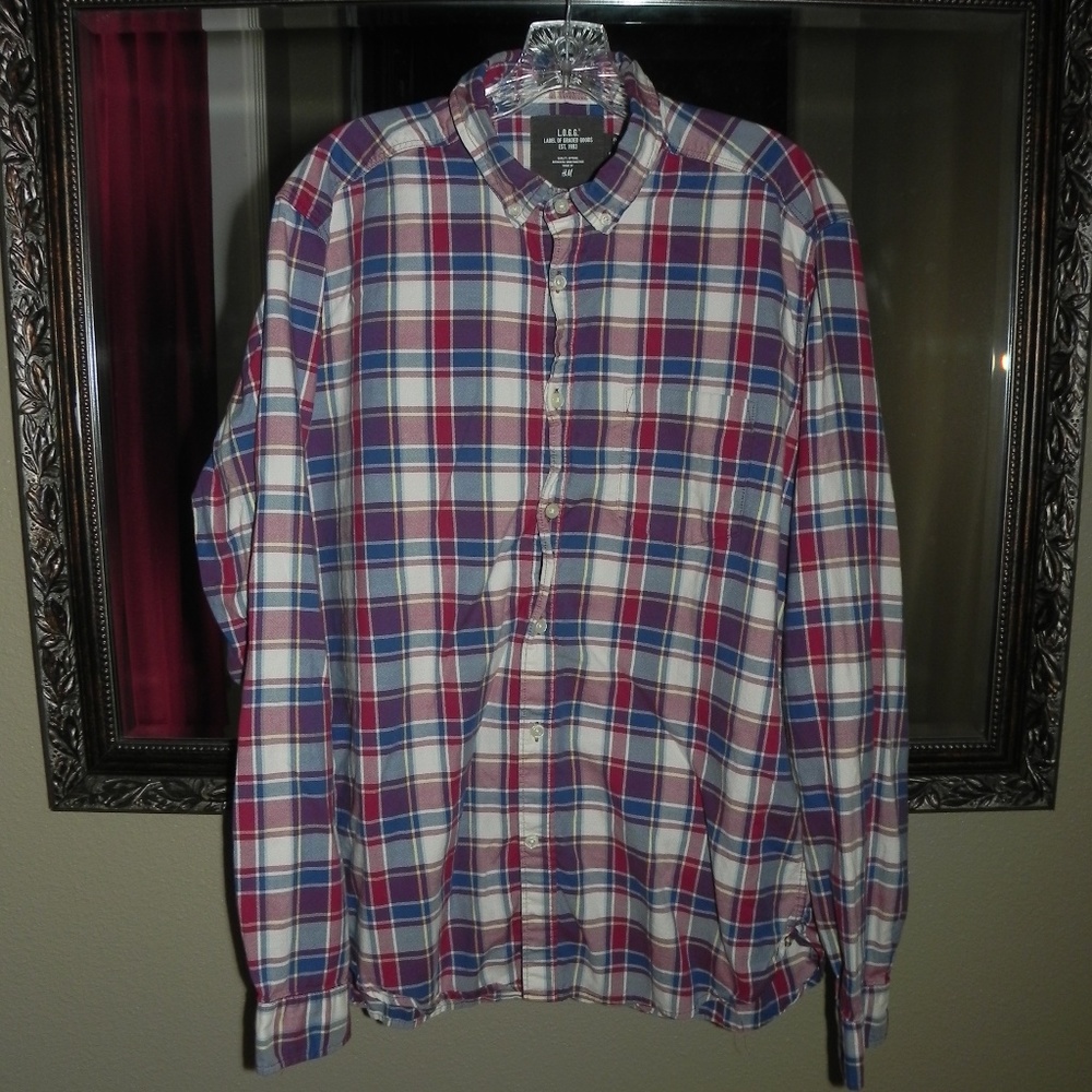Men's H&M L.O.G.G long sleeve shirt size regular L